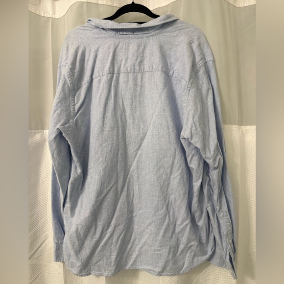 Banana Republic Light Blue Cotton Flannel Shirt - Picture 4 of 4